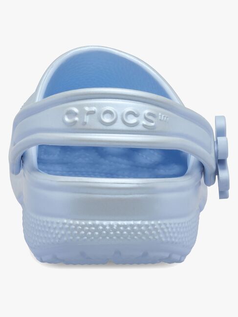 Crocs Classic Pearl Shine Tøfler, Blue Frost