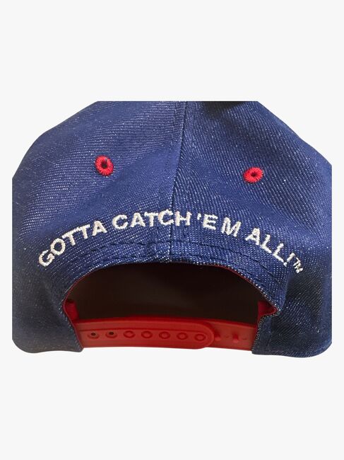 Pokémon Denim Snapback Caps, Pokéball