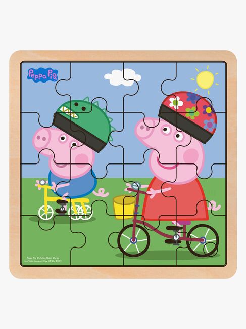 Peppa Gris Trepuslespill Sykling 16 Brikker