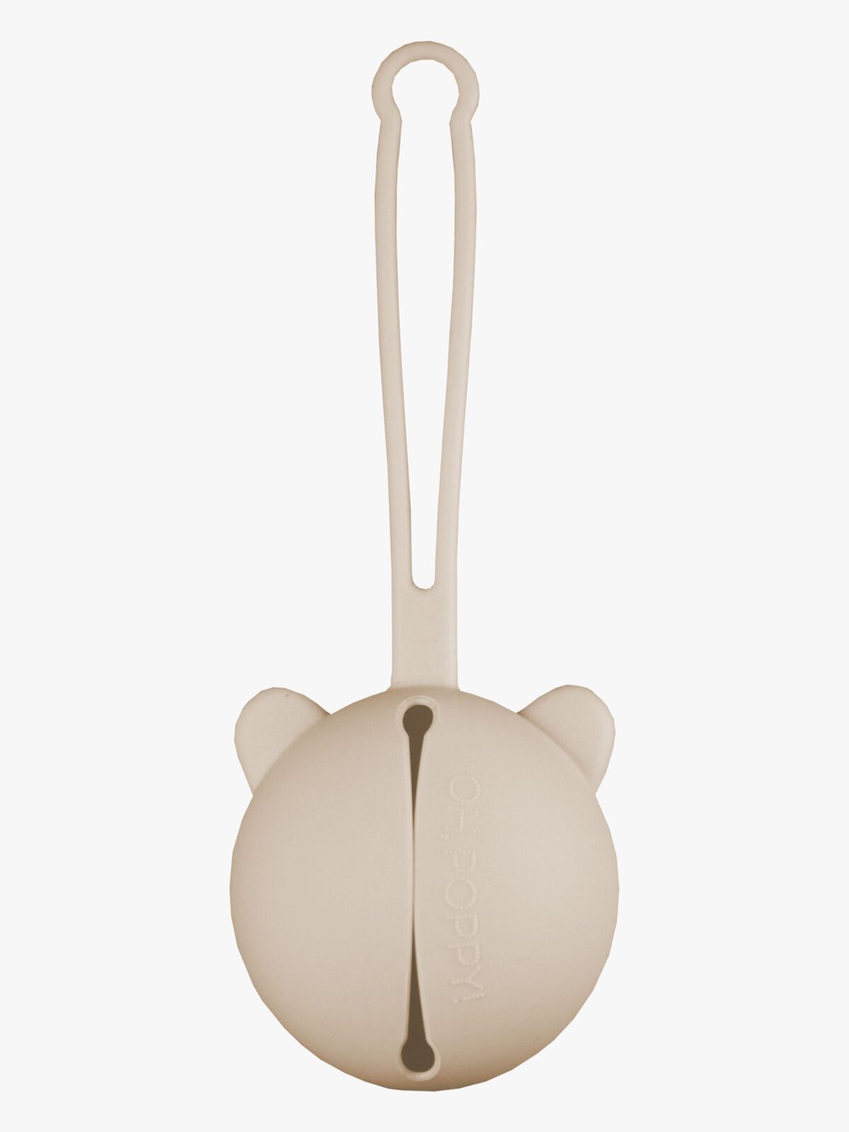 Å, Poppy! Nola smokkboks i silikon, linbeige