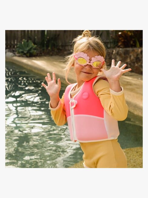 SUNNYLiFE Svømmebriller, Melody the Mermaid Neon Strawberry