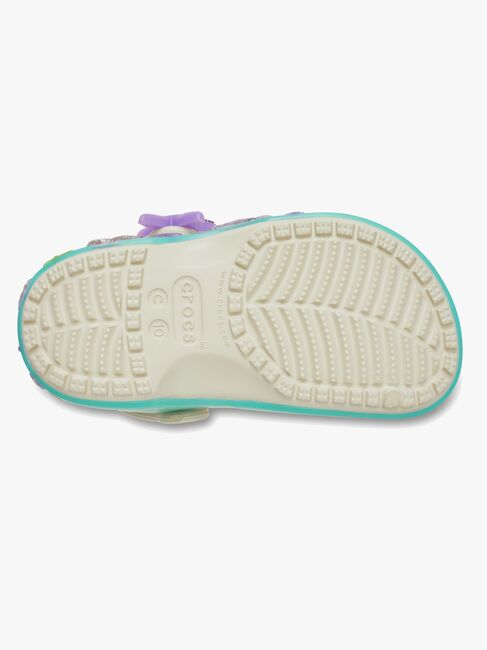 Crocs Classic Sea Sparkle Tøfler, Frappe