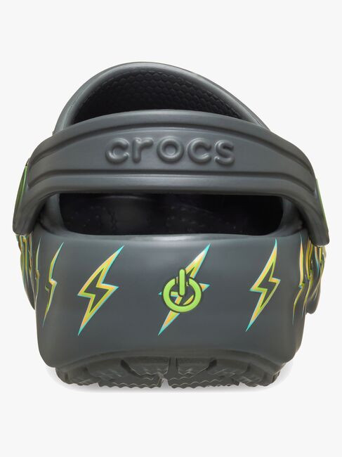 Crocs Classic Bolt Lights Tøfler, Carbon