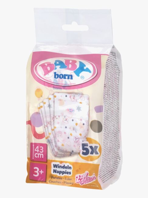 Baby Born Dukketilbehør Bleier 5-pack