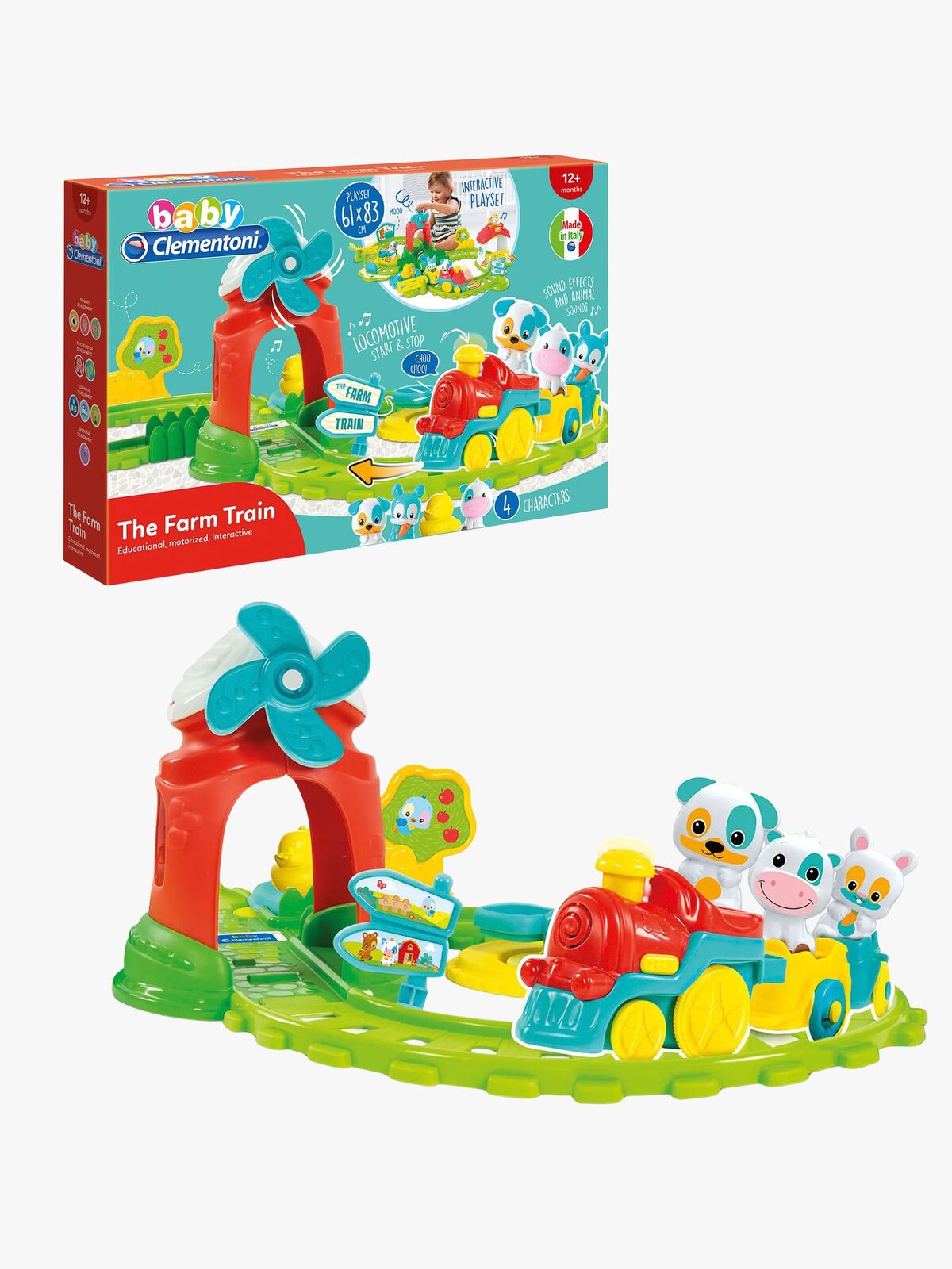 Clementoni Baby Interaktivt Tog med Bondegårdsdyr