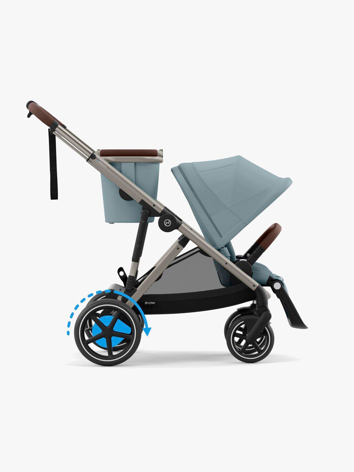 Cybex e-GAZELLE S Sportsvogn, Stormy Blue/Taupe