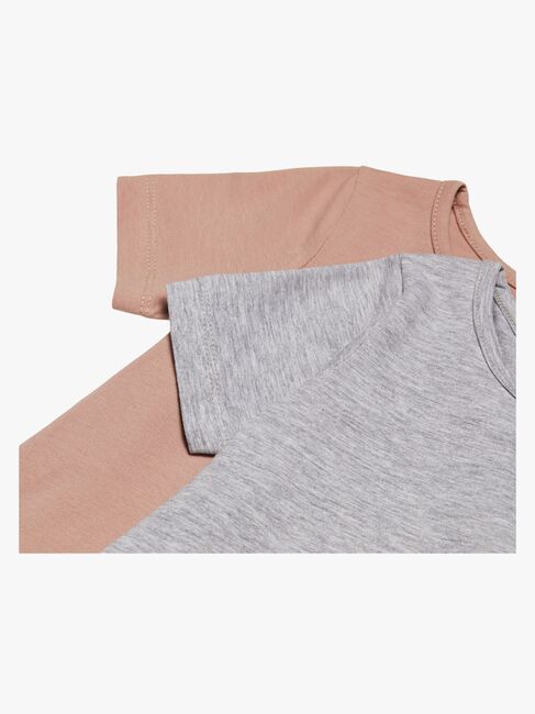 Luca & Lola Malena Topp 2-pack, Grey Melange/Adobe Rose