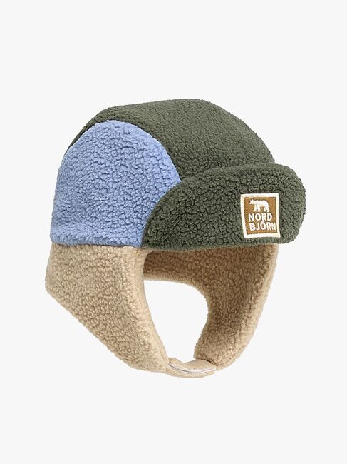 Nordbjörn Knallen Fleece-lue, Sesame/Tobacco Brown/Deep Depths