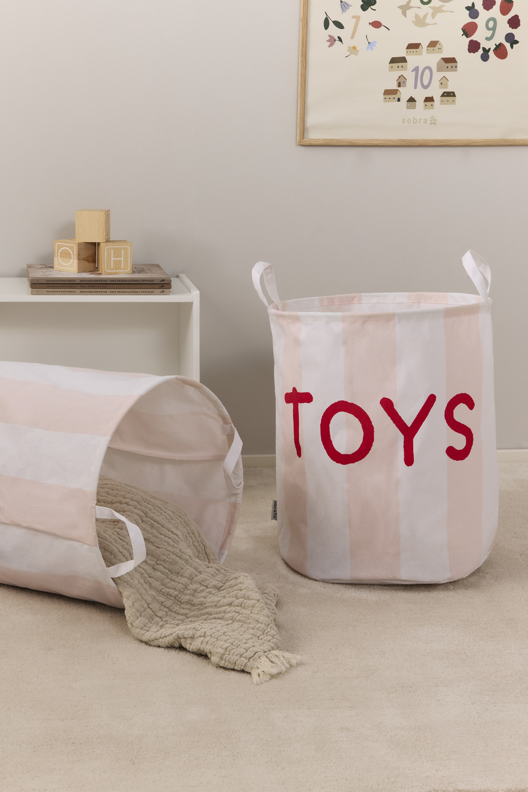 Alice & Fox ELSIE Oppbevaringskurver 2-pack, Rosa