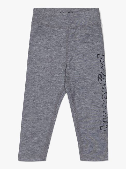 Hyperfied Jersey Logo Tights, Grey Melange