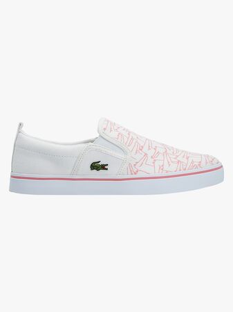 Lacoste Gazon 318 Sneaker, White/Pink