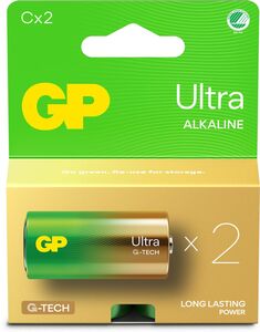 GP Ultra Alkaline G-TECH C/LR14 Batterier Svanemerket 2-Pack