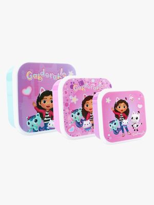 Gabby's Dollhouse 3 in 1 Snackboks Fresh Bites, Lilla