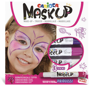 Carioca Maskup Ansiktsfarge Prinsesse 3-Pack