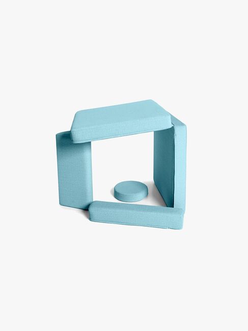 Shappy Play Byggbar Lenestol 80x80 cm, Sky Blue