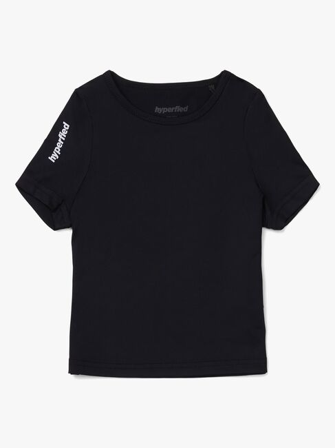 Hyperfied Short Sleeve Logo Top, Anthracite
