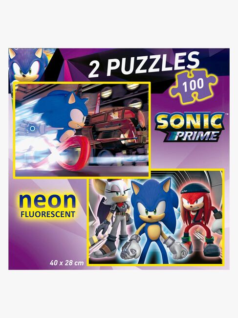 Educa Sonic Prime Puslespill Neon 2x100 Brikker