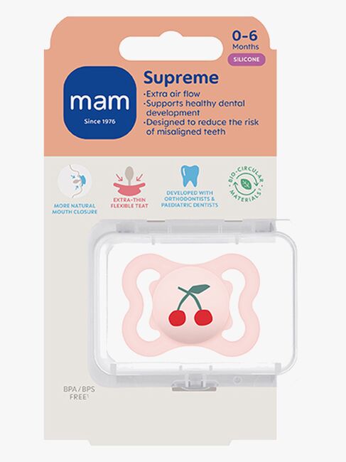MAM Supreme Smokk Silikon 0-6m, Rosa