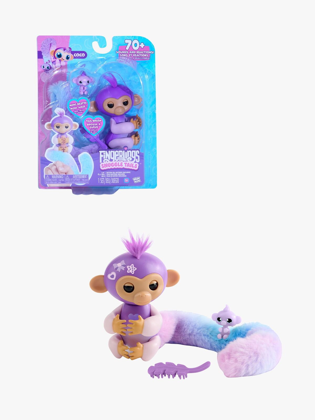 Fingerlings Kosedyr Snuggle Tails Ape