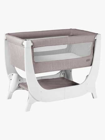 Shnuggle Air Bedside Crib, Stone Grey