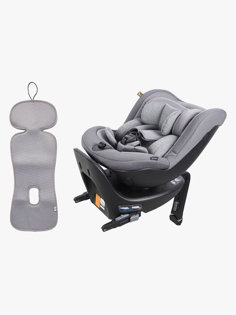 Beemoo Reverse i-Size Bakovervendt Bilstol inkl. Ventilerende Sittepute, Mineral Grey/Grey