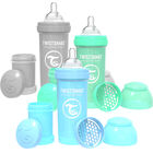 Twistshake  Anti-kolikk Tåteflaske 260 ml 3-pack, Blå/grå/grønn