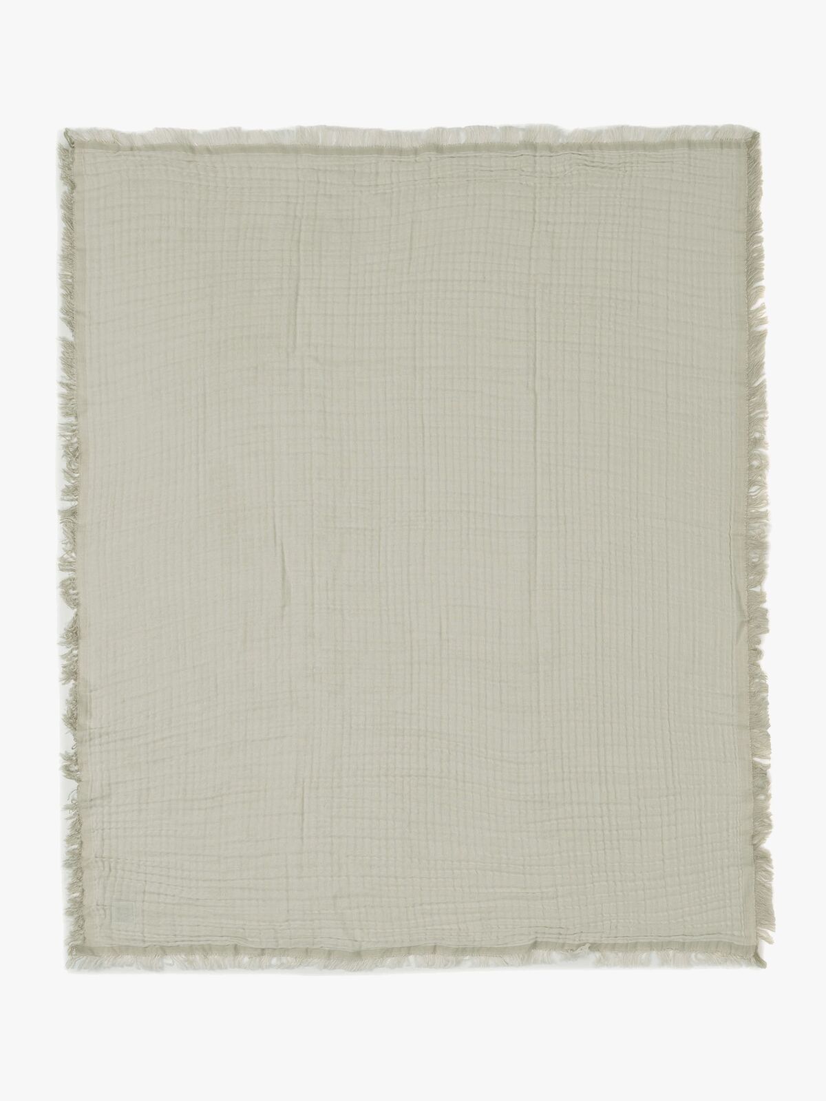 Jollein Musselinteppe Fringe, Olive Green/Ivory