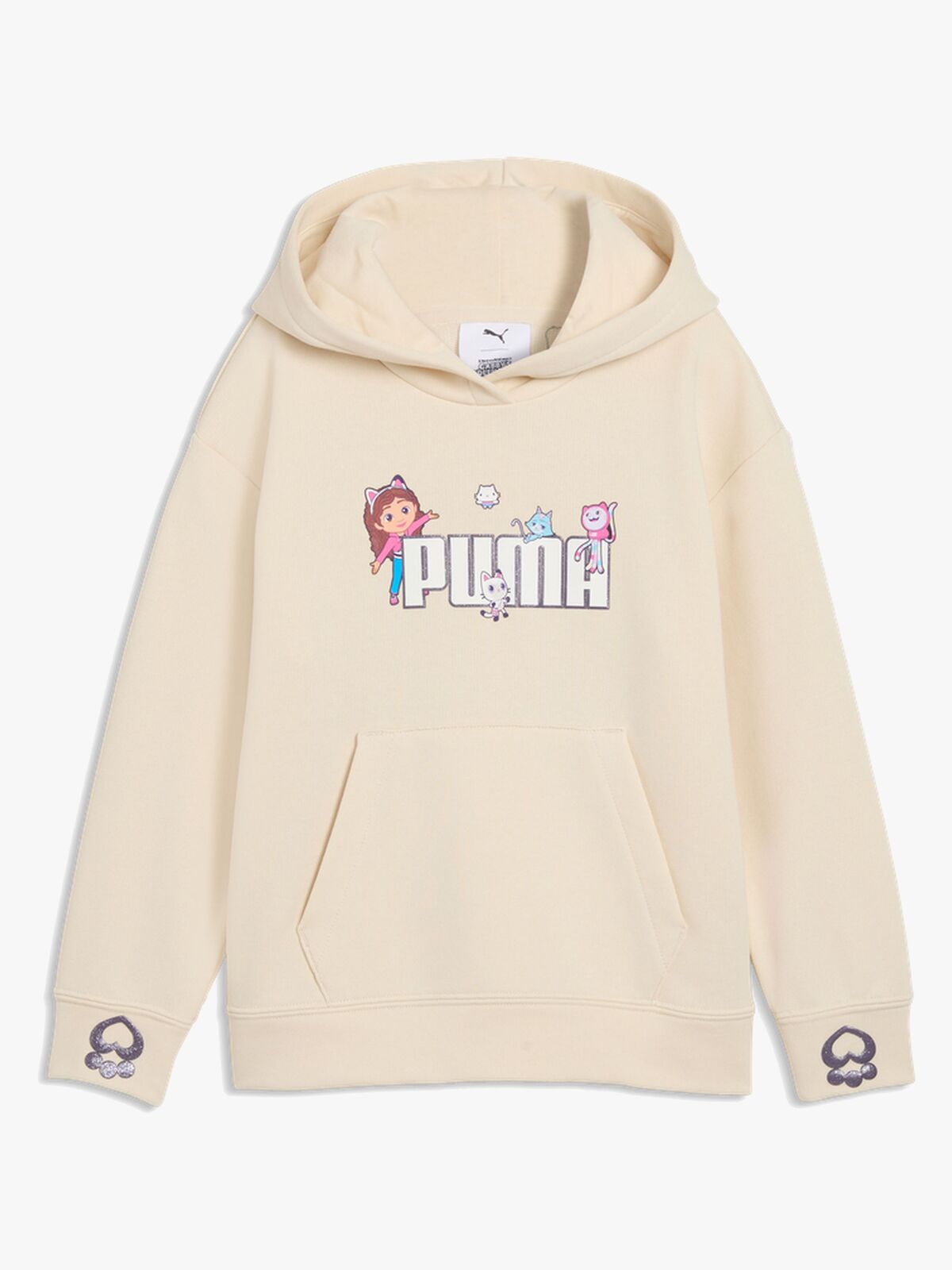 Puma Gabby's Dollhouse  Avslappet Hettegenser, Hvit