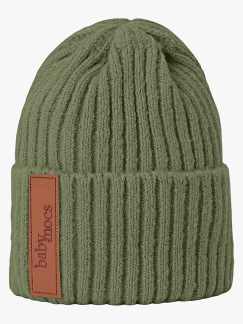 BabyMocs Strikket Lue, Olive