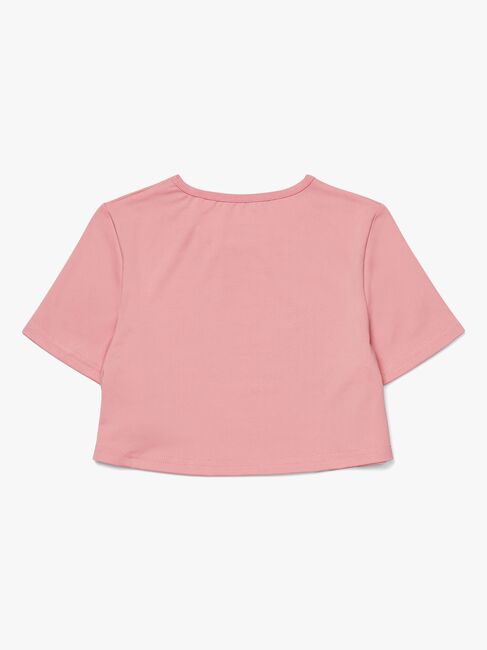 Hyperfied Crop Logo Top, Blush