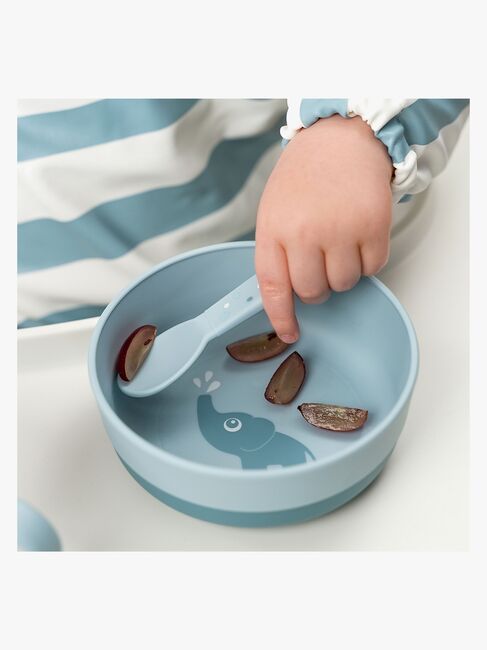 Done By Deer Foodie Bestikk Happy Dots, Blå