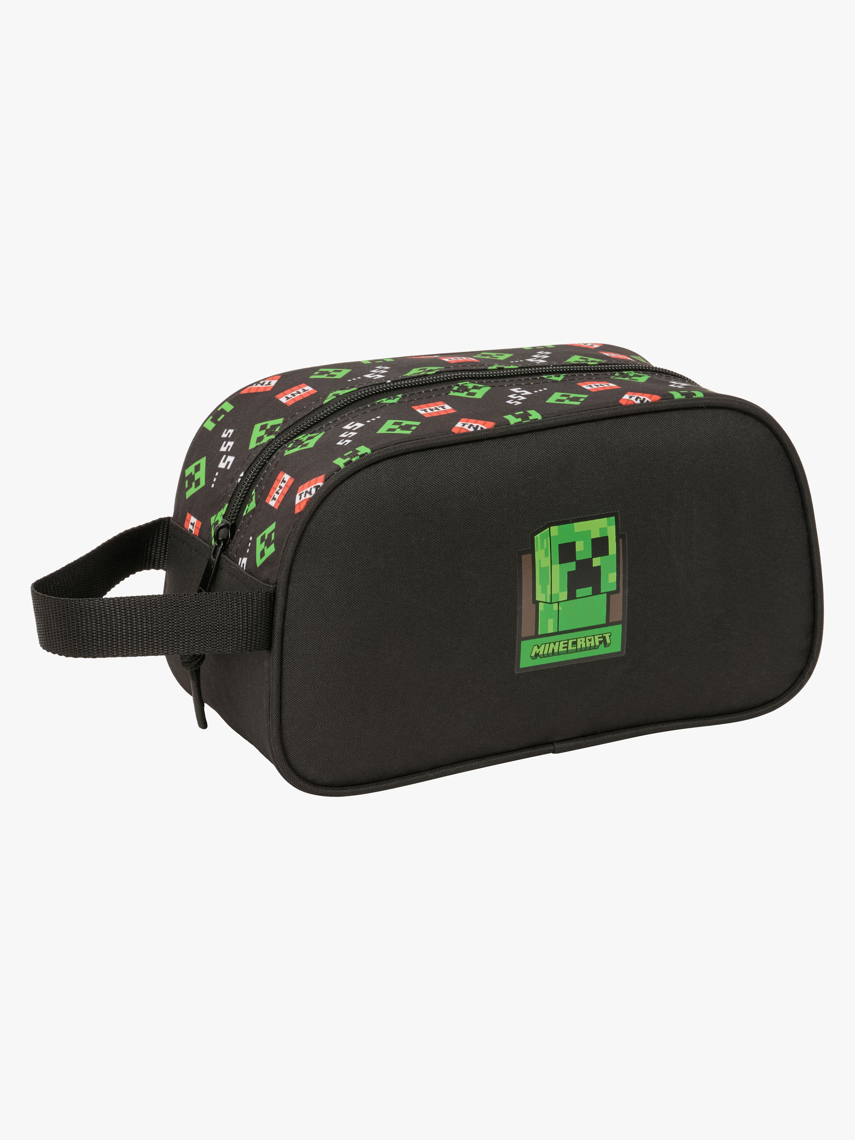 Minecraft Toalettmappe, Svart - Toalettmapper - Polyester