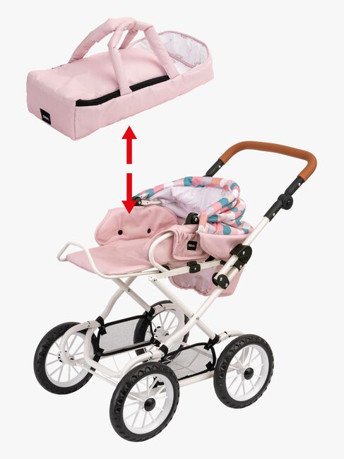 BRIO 24891375 Dukkevogn Kombi, Rosa