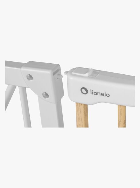 Lionelo Truus Slim Sikkerhetsgrind, White/Natural