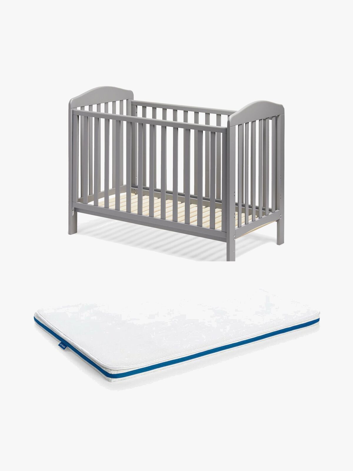 JLY ELLA Dream Drop Sprinkelseng inkl 3D-madrass 60x120, Grå