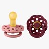 BIBS Boheme Smokk 2-Pack Lateks Str 2 Rund, Dusty Pink/Elderberry