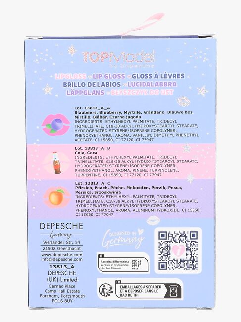 TOPModel BEAUTY and ME Lipglosser 3-Pakk