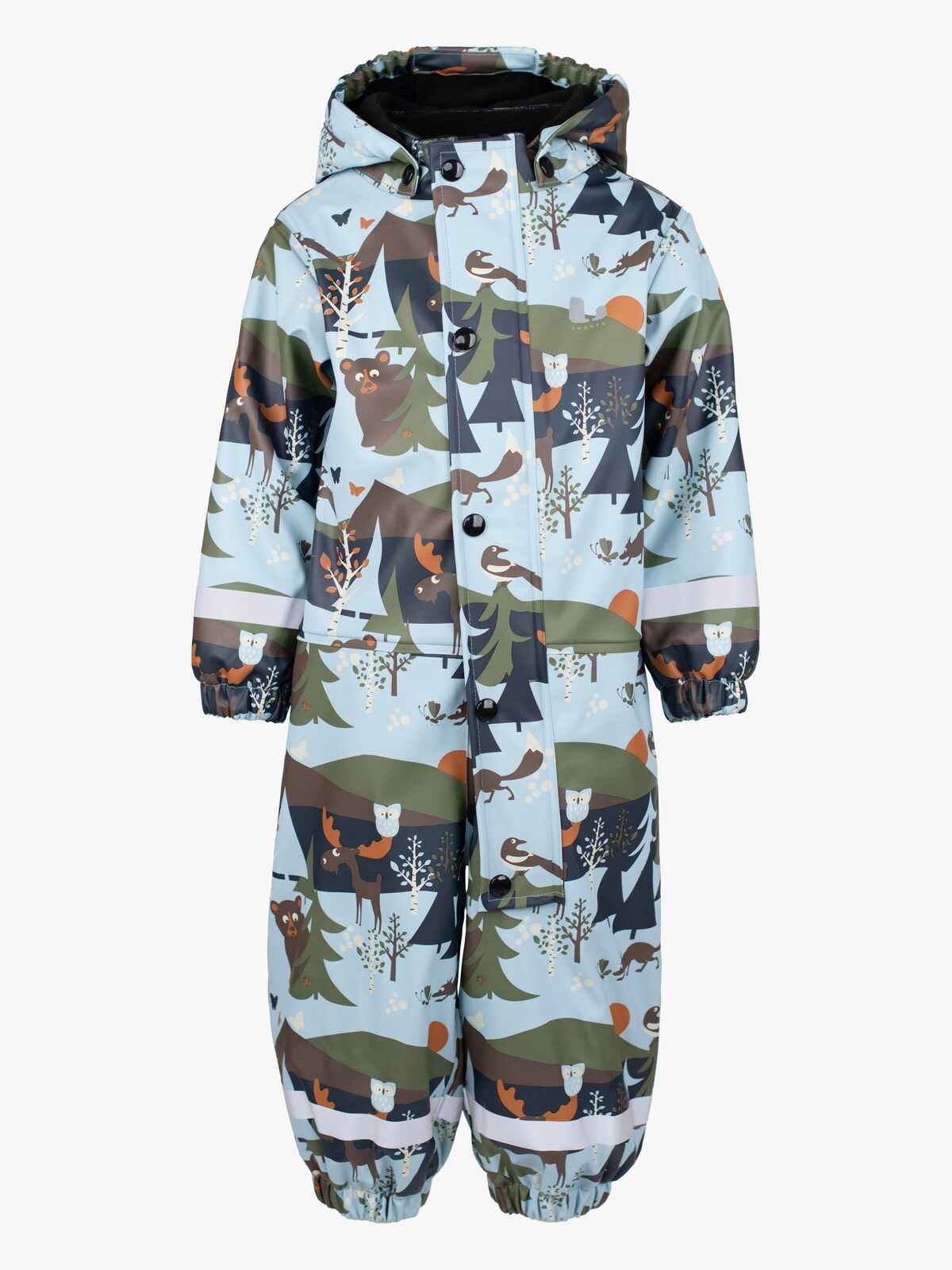 Lindberg Lekhyttan Fôret Regndress, Light Blue/Brown