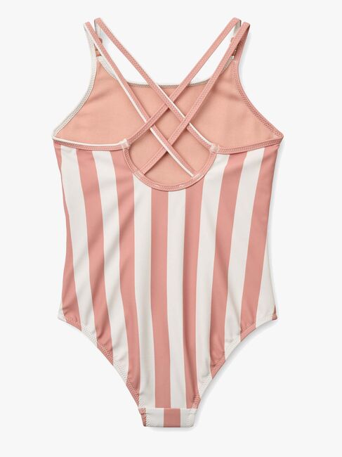 LIEWOOD Suna Badedrakt, Coral blush/creme de la creme stripe