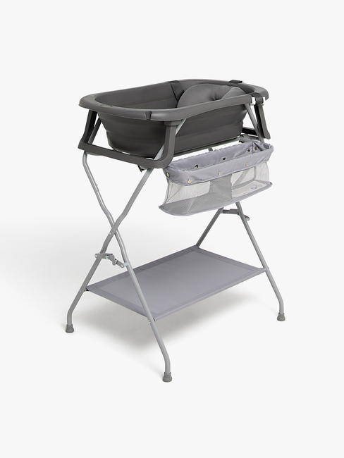 Beemoo CARE Assist Badebalje inkl. Badestøtte og Badestativ, Deep Grey