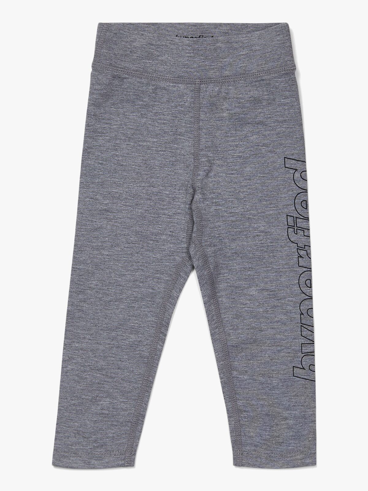 Hyperfied Jersey Logo Tights, Grey Melange
