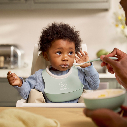 BabyBjörn Smekkesett 2-Pack, Lysegrønn/Lyseblå