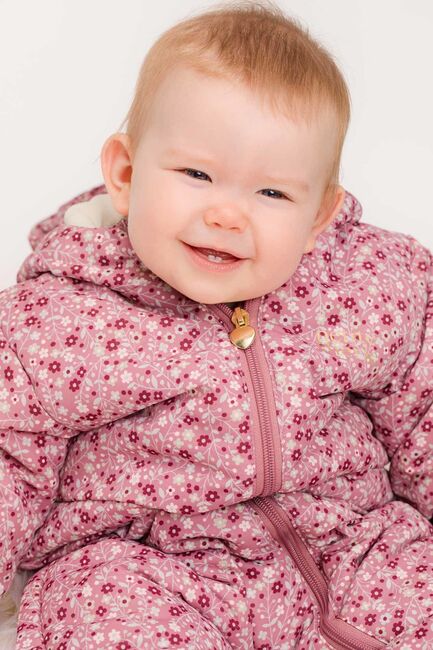 Petite Chérie Atelier Gisele Vinterdress Baby, Pink Small Flower