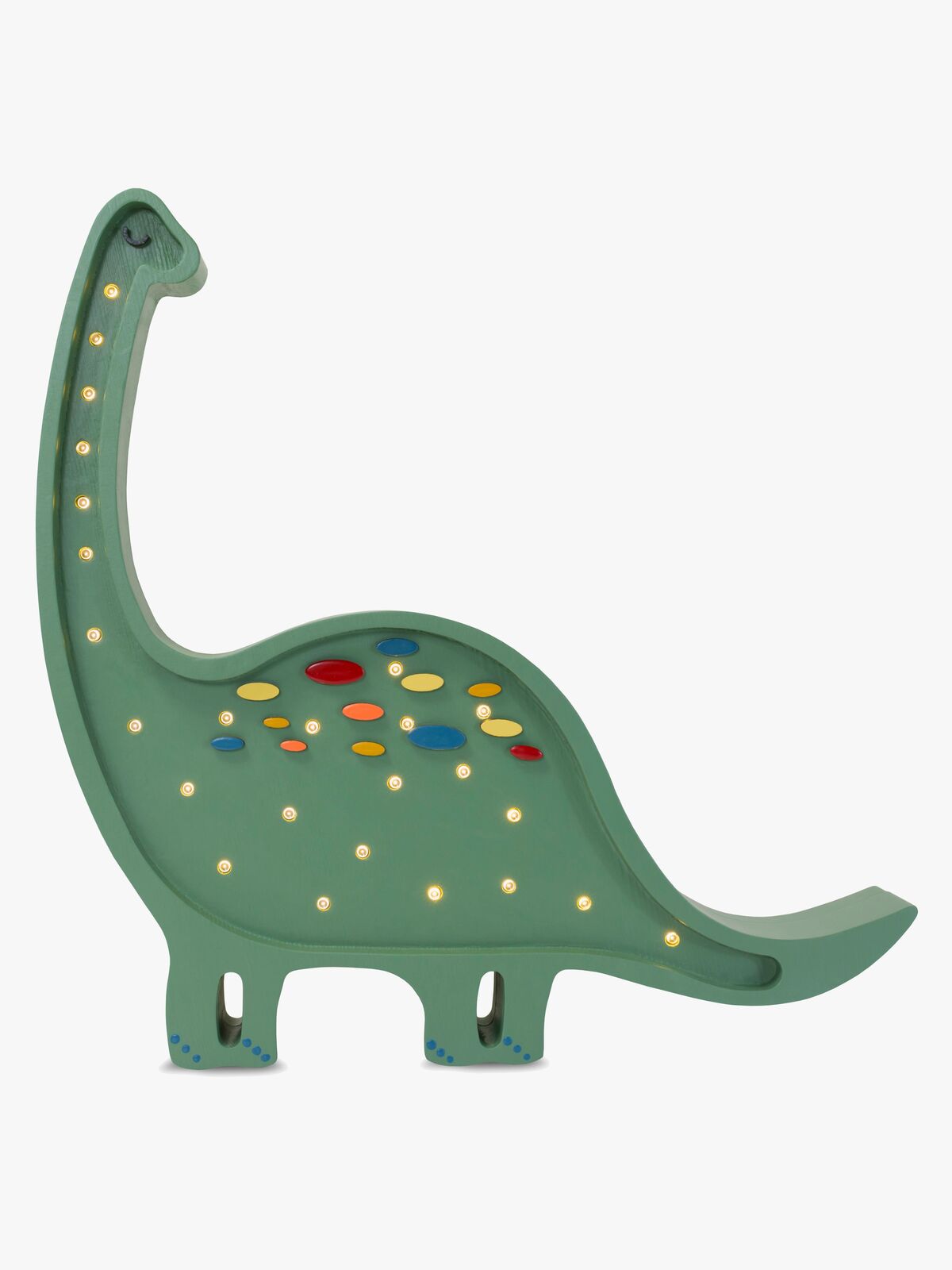 Little Lights Lampe Dinosaur, Konfetti Grønn