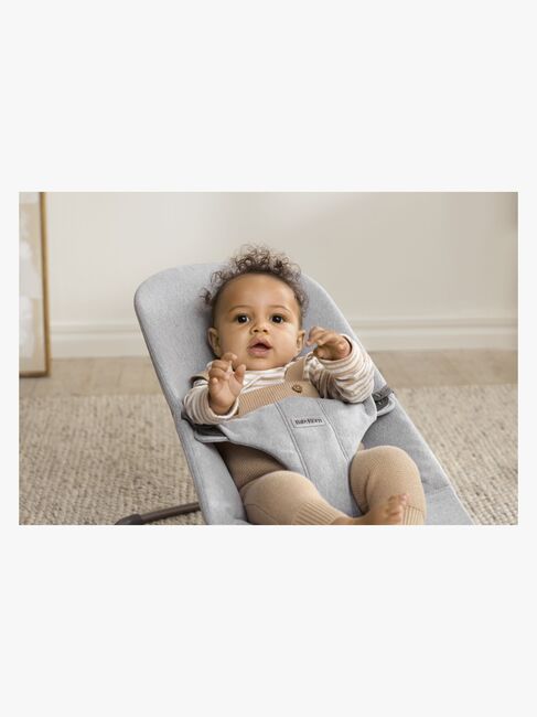 BabyBjörn Bliss Vippestol Vevet, Light Grey Melange