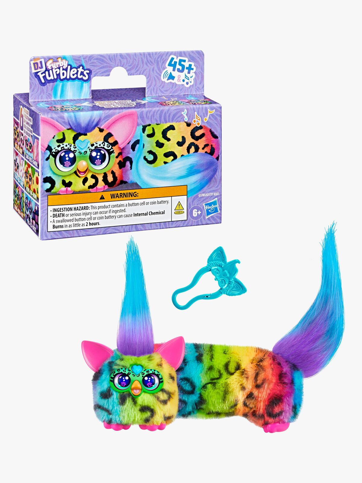 Furby Dj Furblet Interaktivt Kosedyr Rain Bow