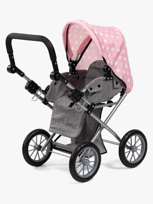 Bayer Design Combi Dukkevogn City, Grå/Rosa