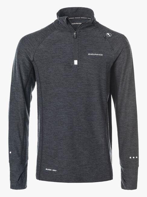 Endurance Lyle Melange Performance Trøye, Black