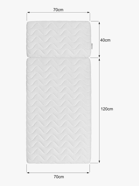 Bellamy UP Madrass 70x160, Hvit