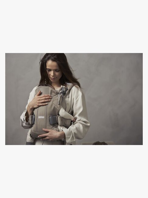 BabyBjörn One Air Bæresele 3D Mesh, Grey Beige